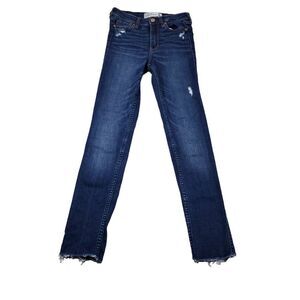 Abercrombie High Rise Super Skinny Jeans Size 0 25 x 31 Dark Wash Blue Stretch